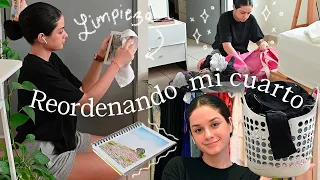 Ordenando mi cuarto: arreglando mi closet, desempacando maleta, organización.