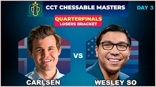 Magnus Carlsen vs Wesley So | Losers Brackets QUARTERFINALS | Chessable Masters 2023 | April 5, 2023