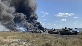 Brutal Ambush! Dozens of Russian military vehicles were destroyed by NATO M1A2 ABRAMS