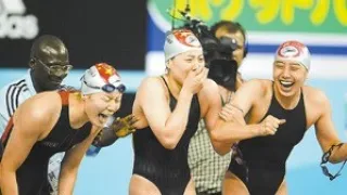 Плавание. Женщины - 4х100 м Комбинированная эстафета. Барселона 2003
