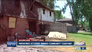 Working Together: Fireworks accident brings community together