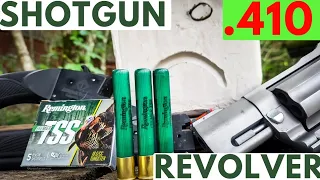 .410 Revolver vs .410 Shotgun - TSS vs Clay Blocks