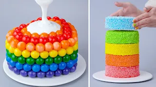 10+ Best Satisfying Rainbow Cake Ideas | How To Make Cake Decorating Tutorials For Any Occasion