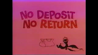 Opening and Closing to No Deposit, No Return 1986 VHS