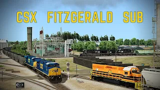 Run 8 Train Simulator | CSX Fitzgerald Sub