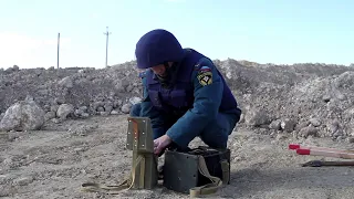 Бомбу, найденную в районе улицы Стахановцев в Севастополе, пиротехники МЧС России уничтожил