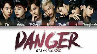 BTS (방탄소년단) - “Danger” (Color Coded Lyrics Han/Rom/Eng/작사)