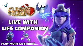 LIFE COMPANION IS Live | COC LIVE STREAM   PUSH + WAR LIVE Clash of Clans Live Stream 2021 |