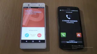 Samsung Galaxy S2 fake call on HTC One X +Sony Xperia E5 Incoming call