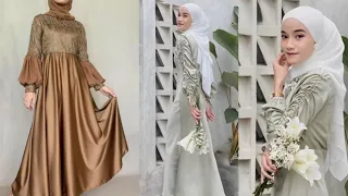 Model Dress Silk Maxy Terbaru 2024 cocok untuk Kondangan dan Lebaran