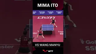 Tấn công mạnh mẽ của Ito Mima trước nhà vô địch đơn nữ thế giới 2022 Wang Manyu #shortvideo #japan