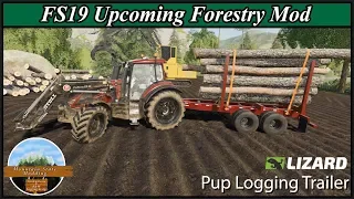 Logging Farming Simulator 19 | New Mod | Pup Logging Trailer fs19