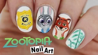 Zootopia Nail Art | Judy & Nick