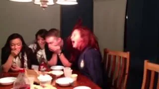 Girl eats tampon reaction