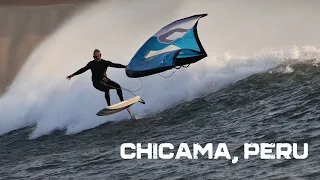 World's longest wave Chicama, Peru | Wing & Tow Foil