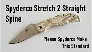 Spyderco Stretch 2 Straight Back Ivory Sprint
