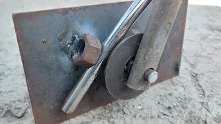 How To Bend Metal Tube With Easy Way || Rebar Bender