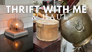 THRIFT WITH ME & Home Decor Haul | Antique Home Decor Shop With Me | Creating a unique home.
