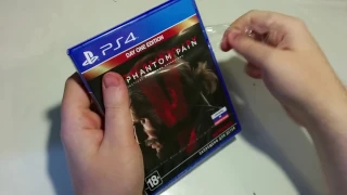 Metal Gear Solid 5: The Phantom Pain Day One Edition Распаковка для Playstation 4