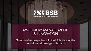 MSc Luxury Management & Innovation - Programme overview