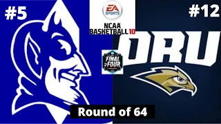 #5 Duke vs #12 Oral Roberts - NCAA Basketball 10 Simulation!