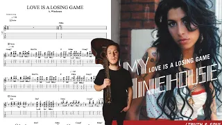 Amy Winehouse - Love Is A Losing Game GUITAR COVER + PLAY ALONG TAB + SCORE