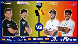 🔥Arroyo/Alonso 🆚 Galán/Chingotto | Highlights | Lotto Brussels Premier Padel P2 2024 | R32 Resumen