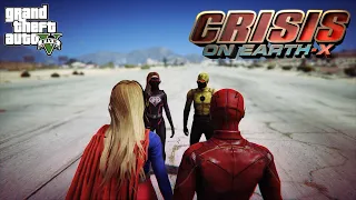 GTA 5 - Supergirl & Flash vs Overgirl & Dark Flash