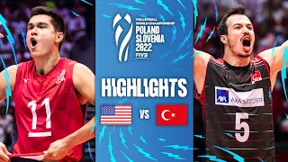 🇺🇸 USA vs. 🇹🇷 TÜR - Highlights Final Phase | Men's World Championships 2022