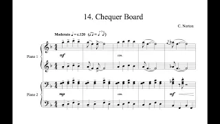 C. Norton - 14. Chequer Board - Microjazz Piano duets collection 1 for piano four hands