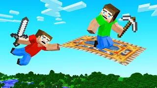 Hunters VS Speedrunner BUT We Have MAGIC CARPETS! (Minecraft)