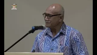 HE the Fijian President officiates at the USP graduation dinner