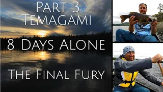 8 Days Alone in Temagami - Part 3. Solo Canoe Trip. Beautiful Donald Lake & Furious Temagami