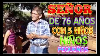 Don Manuel  vive en pobreza extrema con su familia