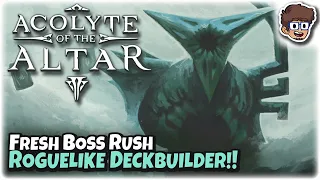 FRESH Boss Rush Roguelike Deckbuilder! | Let's Try Acolyte of the Altar