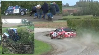 Rallye de la Lys 2024 - ES5: Huit Rues 2 - all cars (raw footage) hot moment, mistake & after-crash