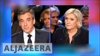 French election candidates spar in TV debate