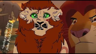 Simba exiles Fire from Pride Lands (FANMADE)