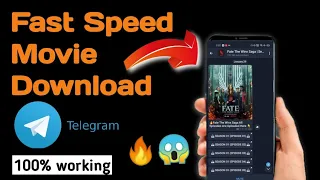 How to Download fast Movies in telegram// must watch 🔥//100% working !