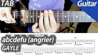 GAYLE - abcdefu (angrier) | Electric Guitar Cover TABs Chord Instrumental Karaoke
