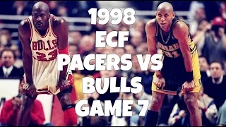 Michael Jordan Highlights vs Reggie Miller Highlights 1998 ECF Game 7