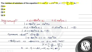 The number of solutions of the equation ( 1+sin ^{4} x=cos ^{2} 3 x, x inleft[-frac{5 pi}...