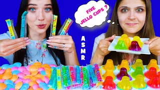 ASMR UFO WAFERS CANDY, JELLY STRAWS, JELLO CUPS | EATING SOUNDS LILIBU