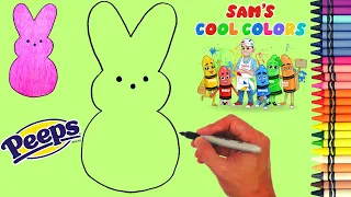 How To Draw Peeps Marshmallow Easter Bunny