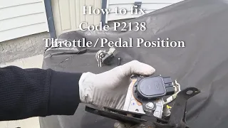 Honda P2138 Throttle/Pedal Position. How to Fix on 04-07  Accord/ TSX/ TL