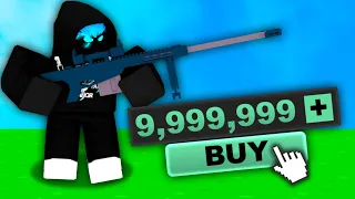I spent Robux for OVERPOWERED weapons in Roblox..
