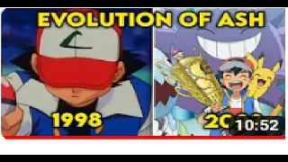 Pokemon Ash Ketchum Evolution 1998 2023   Kanto  Journeys Pokemon Horizons #pokemon #ash #evolution