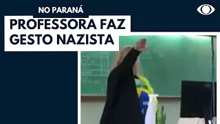 Professora que fez um gesto nazista é demitida no Paraná