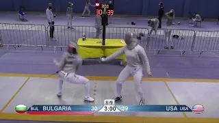 Tbilisi 2022 Sabre Team Women Piste Yellow T16 BUL vs USA