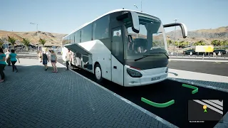Tourist Bus Simulator - Shuttle route from Casillas del Ángel to Aeropuerto de Fuerteventura